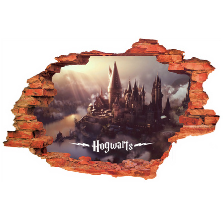 Naklejki na ścianę 3D Harry Potter Hogwart 90 cm na 60 cm 