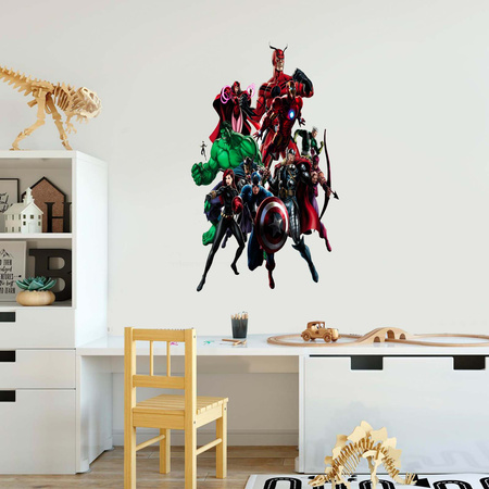 Naklejka na ścianę Avengers komiksowa wersja 90 cm na 60 cm 