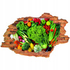Naklejka na ścianę 3D Warzywa zielenina 90 cm na 60 cm