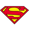Naklejka na ścianę SUPERMAN logo 90 cm na 60 cm