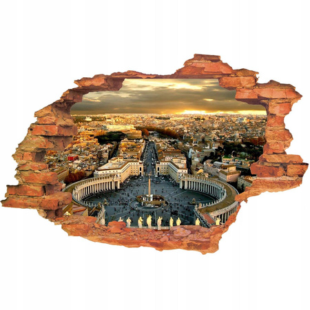 Naklejka na ścianę 3D Rzym Plac Kapitoliński (Piazza del Campidolio) 90 cm na 60 cm
